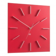 NÁSTĚNNÉ A STOLNÍ HODINY Designové nástěnné hodiny Future Time FT1010RD Square red 40cm
