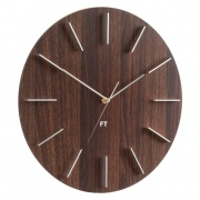 Nástěnné hodiny Designové nástěnné hodiny Future Time FT2010WE Round dark natural brown 40cm