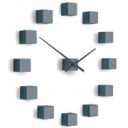 Nástěnné hodiny Designové nástěnné nalepovací hodiny Future Time FT3000GY Cubic light grey