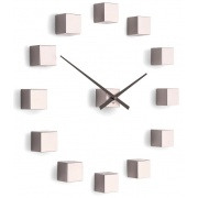 NÁSTĚNNÉ A STOLNÍ HODINY Designové nástěnné nalepovací hodiny Future Time FT3000PI Cubic pink