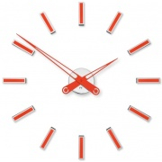 NÁSTĚNNÉ A STOLNÍ HODINY Designové nalepovací hodiny Future Time FT9600RD Modular red 60cm