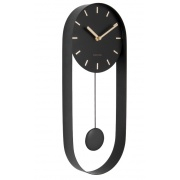 Nástěnné hodiny Designové kyvadlové nástěnné hodiny 5822BK Karlsson 50cm