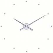 NÁSTĚNNÉ A STOLNÍ HODINY Designové nástěnné hodiny NOMON OJ stříbrné 50cm