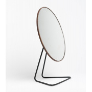 Zrcadla Luxusní stolní kosmetické zrcadlo Vanity walnut 27cm