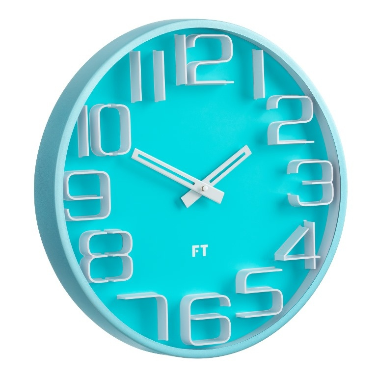Fotografie Designové nástěnné hodiny Future Time FT8010BL Numbers 30cm
