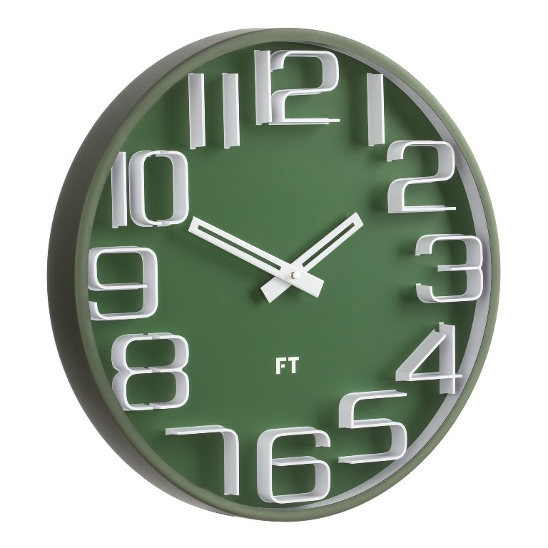 Fotografie Designové nástěnné hodiny Future Time FT8010GR Numbers 30cm