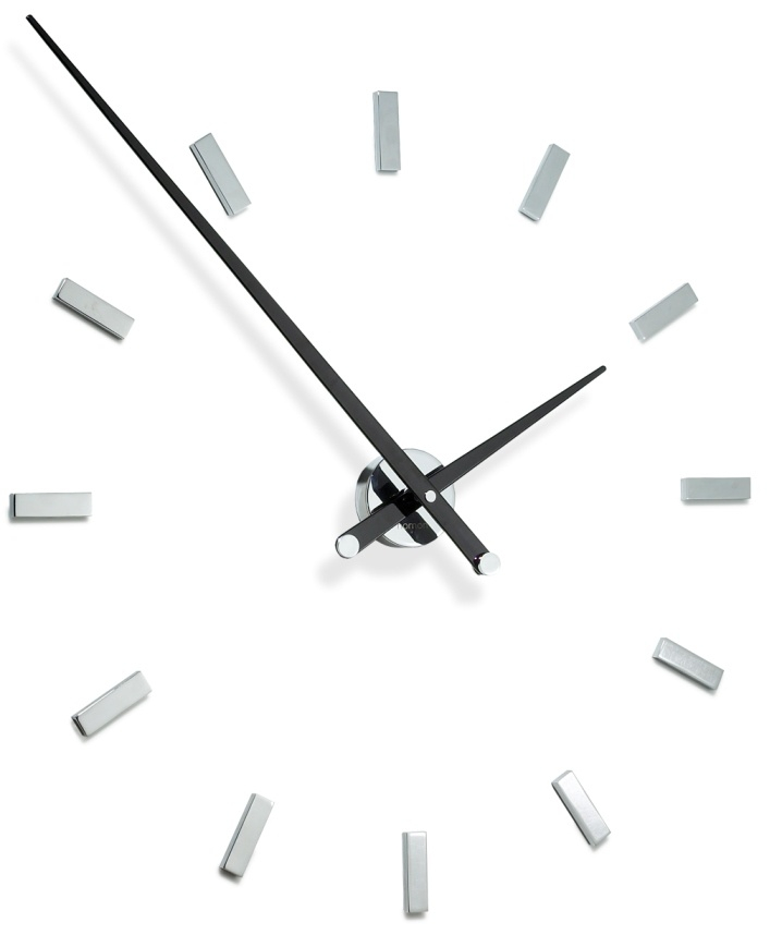 Fotografie Designové nástěnné hodiny Nomon TACON 12L black 100cm